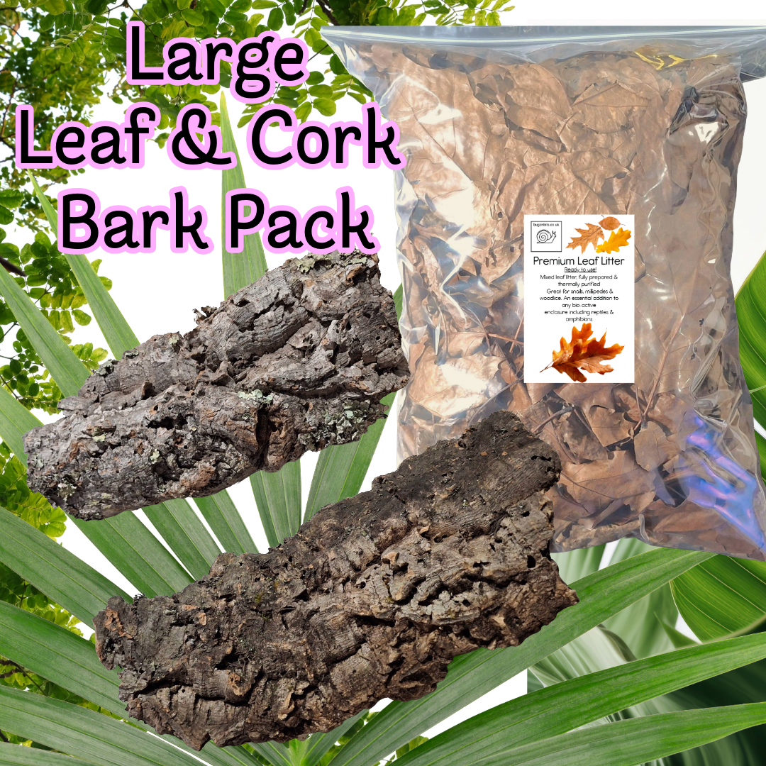 Leaf & Cork Bark Pack - 3 Pack sizes Available
