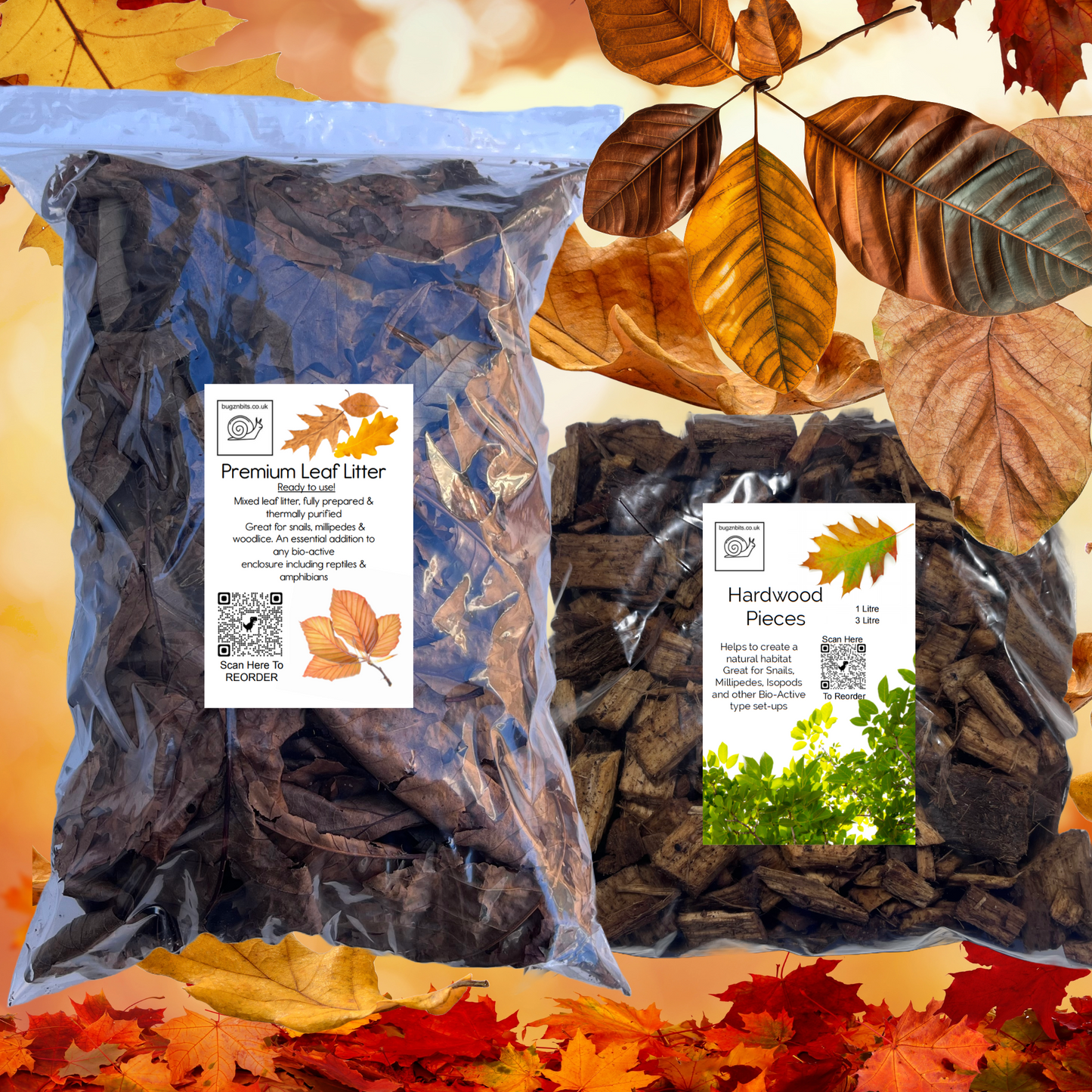 Leaf Litter & Hardwood Pieces Combi-Pack