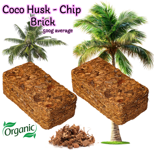 Coco Husk-Chips, Brick