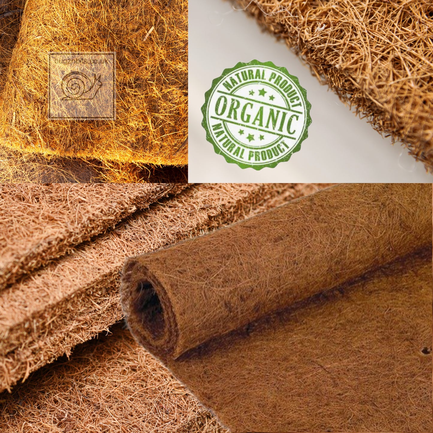 Coir Matting, Base Carpet Liner or Decor Backer, A Great Soil Alternative