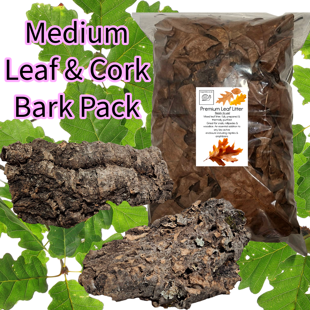 Leaf & Cork Bark Pack - 3 Pack sizes Available