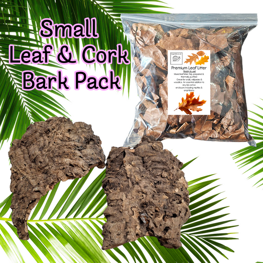 Leaf & Cork Bark Pack - 3 Pack sizes Available